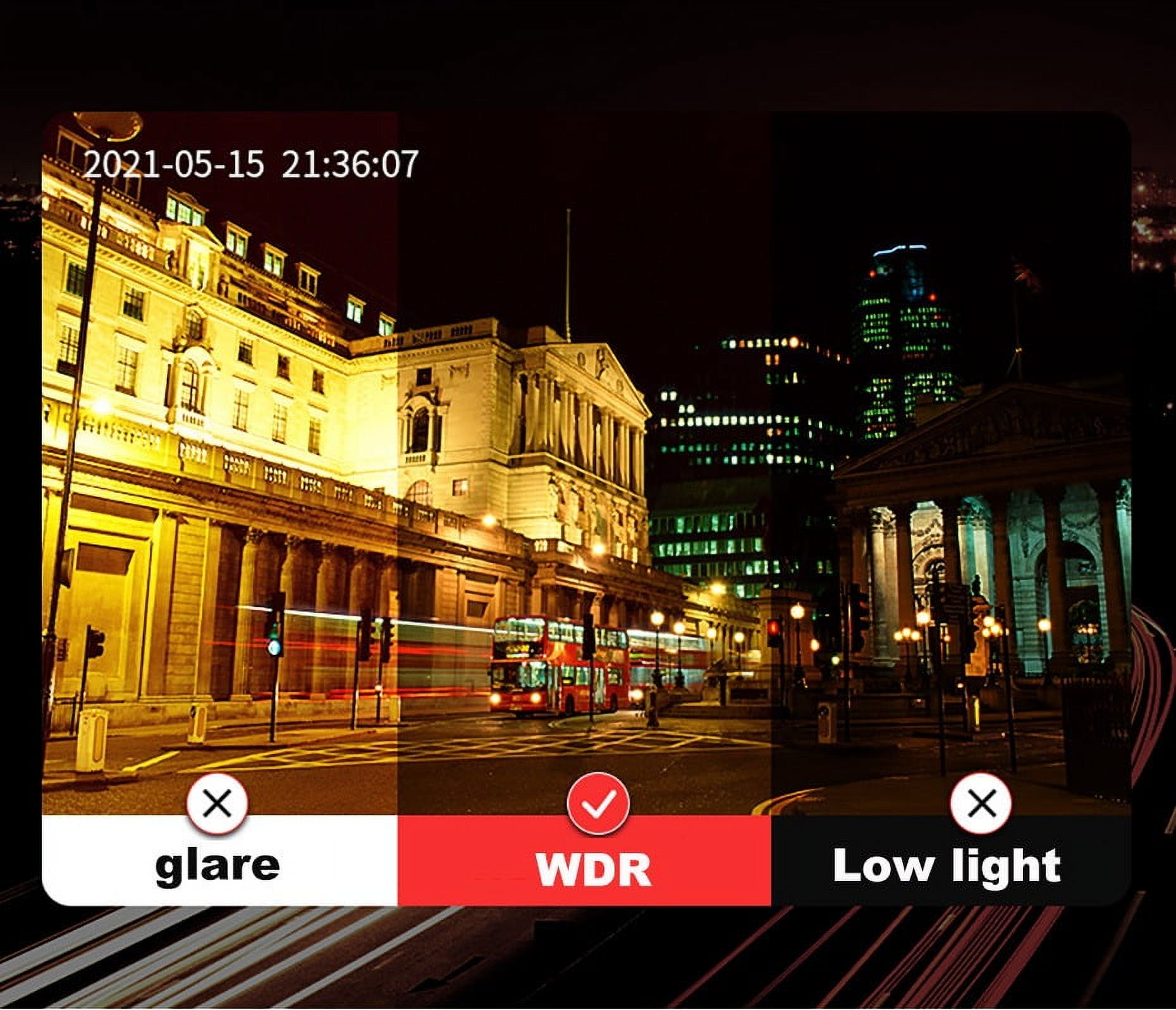 Y15 3 Channel Dash Cam,WiFi Dash Camera,App Control Car Camera,IR Night Vision,WDR,24H Parking Monitor,Loop Recording Car DVR