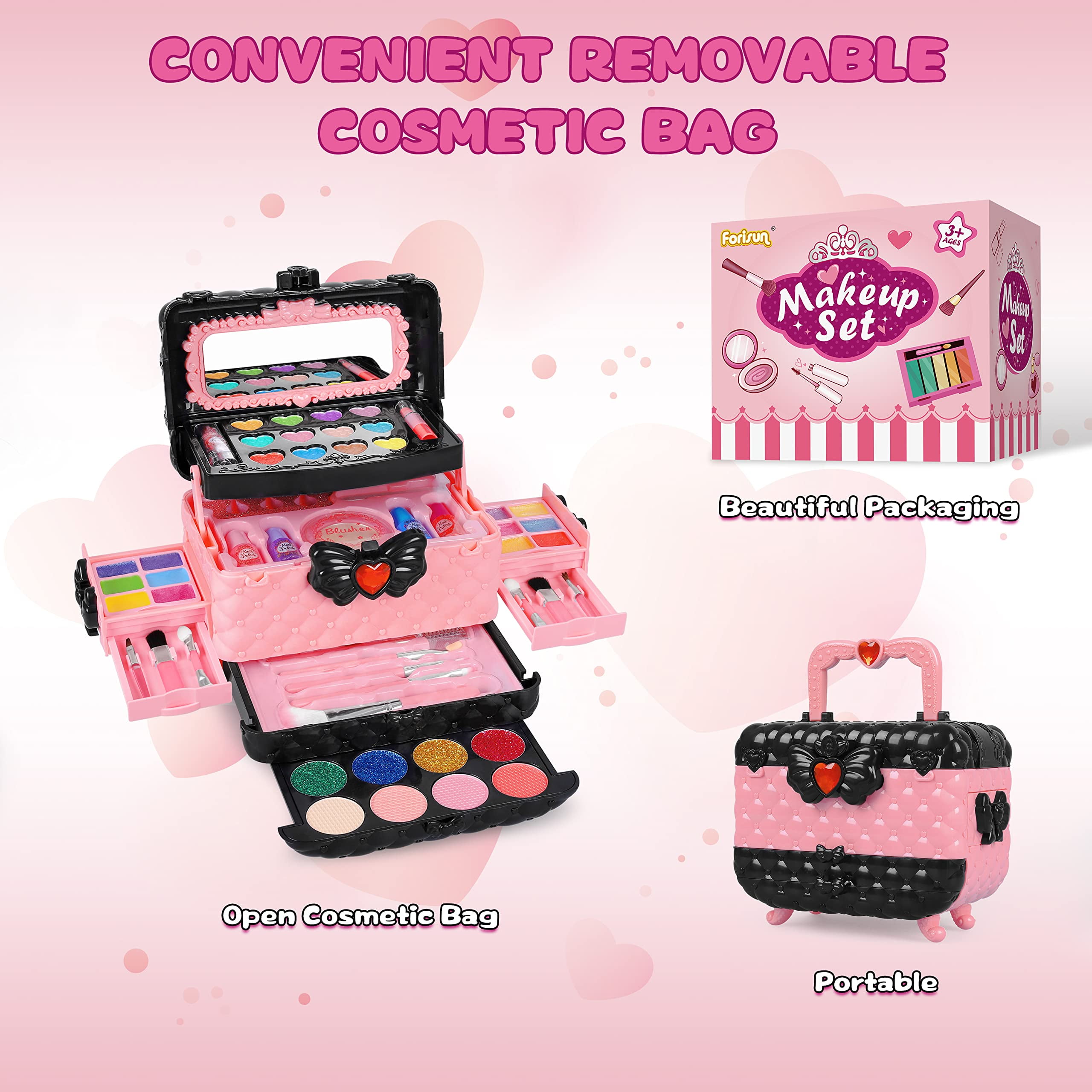 Trousse faux maquillage enfant fille jouet imitation cosmétique 10  accessoires rose Teamson Kids - N/A - Kiabi - 41.99€