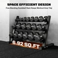 thumbnail image 6 of MITONOS 550 Dumbbell Sets with Rack, Rubber Hex Dumbbells, Strength Training Weight Set Home Gym, Hand Weights with Chrome Handle for Strength Training, 6 of 10