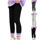 thumbnail image 4 of Odeerbi 7-15 Años Niñas Algodón Leggings Pantalones Mallas Elástico Color Sólido Calidez Casual Pantimedias, 4 of 5