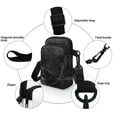 thumbnail image 5 of HELLHERO Grey Stone Texture with Zipper Women Shoulder Bag Polyester for Unisex, 5 of 7
