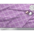 thumbnail image 3 of Soimoi Poly Georgette Fabric Dots & Circle Geometric Print Sewing Fabric Yard 52 Inch Wide, 3 of 5