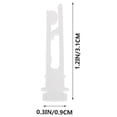 thumbnail image 2 of LEEYNEER Vertical Blind  Carrier Replacement Blinds Sliding Doors Windows Blinds Repair Clips
Stems White Clip, 2 of 6