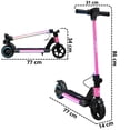 thumbnail image 4 of Scooter Eléctrico para Niños con Luces LED Plegable Batería de Litio 24V Ruedas de Goma Soporta hasta 60 kg, 4 of 6