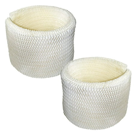 HQRP 2-pack Wick Filter for Emerson MoistAIR MAF2 MAF-2; MA-0600, MA-0601, MA-0800, MA08000 Humidifier + HQRP Coaster