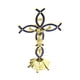 thumbnail image 2 of Cruz de crucifijo católico de soporte, estatua y estatuilla de Jesucristo de aleación para decoración de , adorno de Iglesia de oficina Azul Macarena Crucifijo de pie, 2 of 8