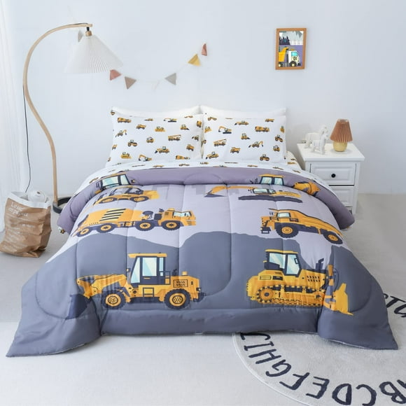 Juego de cama Cokouchyi, edredón doble para niños, 4 piezas