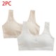 thumbnail image 2 of Odeerbi 2 Pack Niñas Bras de Entrenamiento 10-16 Años, Bras Deportivos Sin Alambre de Algodón Con Almohadillas Ropa Interior de Desarrollo de La Pubertad Respirable, 2 of 5