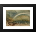 thumbnail image 2 of Joseph Mallord William Turner 18x13 Black Modern Framed Museum Art Print Titled - The Rainbow; Osterspai and Filsen (1817), 2 of 5