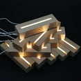 thumbnail image 5 of LED Wood Display Base 8 Colors Rectangle Display Pedestal Lights Display Base, 5 of 20