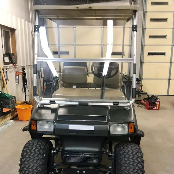 Folding Clear Windshield For Club Car DS 1982-2000.5 1989 Golf Cart