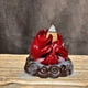 thumbnail image 3 of Rosewood flame-shaped incense burner with flowing smoke, creative cloud-shaped incense burner, ebony base, elegant fragrance diffuser., 3 of 4