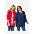 thumbnail image 5 of Woman Within Plus Size Cotton Cable Knit Cardigan Sweater, 5 of 6