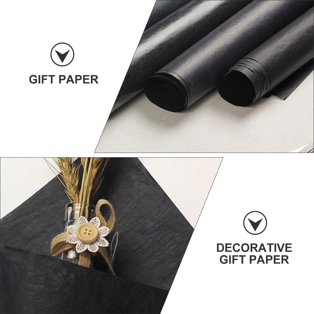 Large Black Kraft Paper Roll for Wrapping, Crafting, and Decoration - , Multipurpose Packaging Material
