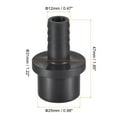thumbnail image 2 of Uxcell Barbed OD Spigot Straight Pipe Fitting Quick Connector Black 12mmx25mm, 2 of 5