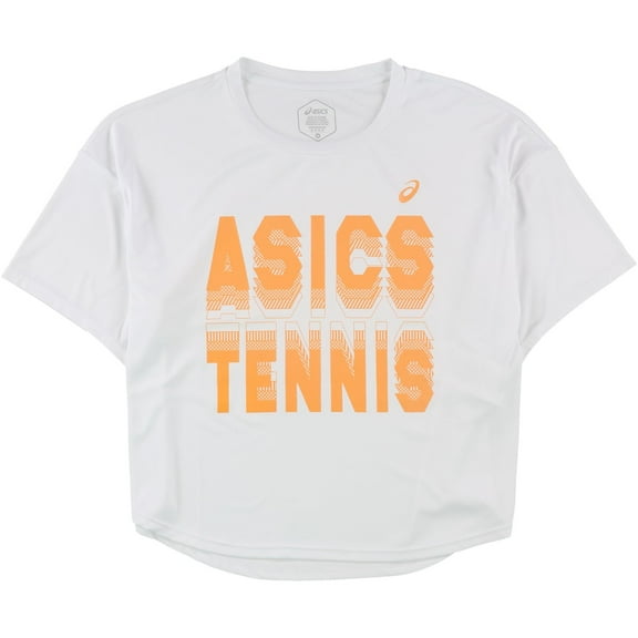 ASICS Womens Tennis Graphic T-Shirt, White, Medium