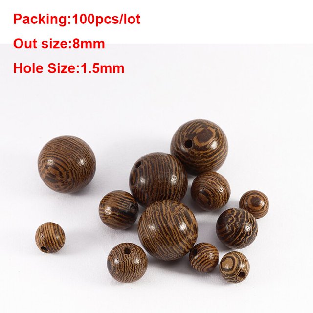 20-500 unids/lote 12mm Vintage Natural gran agujero cuentas de madera para collar pulsera dijes para Diy joyería hacer accesorios para el cabello Tan Jianjun unisex