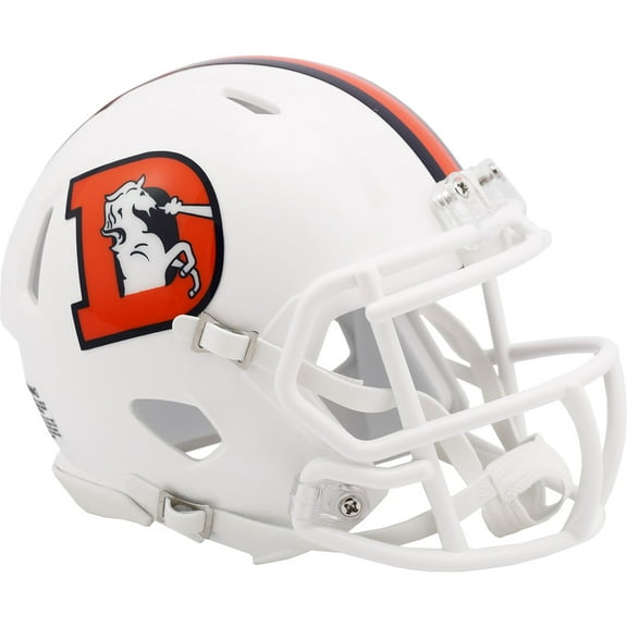 Denver Broncos 2023 On Field Alternate Riddell NFL Speed Mini Helmet (Snowcapped)