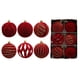 thumbnail image 5 of Bolas navideñas de 8 cm, adornos de color rojo vino, verde y blanco, para árbol de Navidad, decoración de fiesta, esferas navideñas de Año Nuevo 2024, 5 of 5