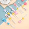 thumbnail image 3 of HLONK Training Chopsticks Ergonomic Cartoon Easy to Clean Fun Effective Learning Tool Baby Practice Chopsticks, 3 of 5