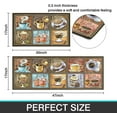 thumbnail image 6 of Colorful Coffee Kitchen Rugs and Mats Set of 2,Coffee Breaks Art Kitchen Decoration Non Slip Super Absorbent Kitchen Mat For Sink Waterproof Kitchen Rugs Runner For Laundry Room 17"x48"+17"x30", 6 of 6
