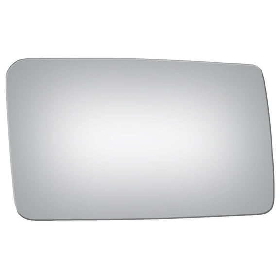 Convex Passenger Side Replacement Mirror Glass for 1991-1996 Ford Escort Burco 3142 W/O Baking Plate