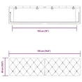 thumbnail image 2 of vidaXL Headboard Cushion Dark Grey Velvet (100% polyester) Large, 2 of 4