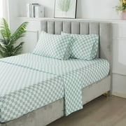 Mainstays Reversible 7-Piece Bed-in-a-Bag Comforter Set with Sheets, Sage, King