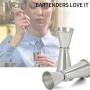 LKXGBMY 1 PCS Bartender 304 Stainless Steel Cocktail Jigger 2 OZ 1 OZ Professional Double Jigger Rustproof Cocktail Measuring Cup for Home Bar Party