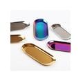 thumbnail image 2 of Ropalia Stainless Steel Mini Desk Storage Oval Tray Cosmetics Jewelry Organizer, 2 of 2
