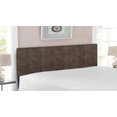 thumbnail image 2 of Faux Suede Headboard, Digitally Printed Distressed Texture, Upholstered Decorative Metal Bed Headboard with Memory Foam for Dorm and Bedroom Accent Furniture, Green Brown, Full, by Ambesonne, 2 of 3