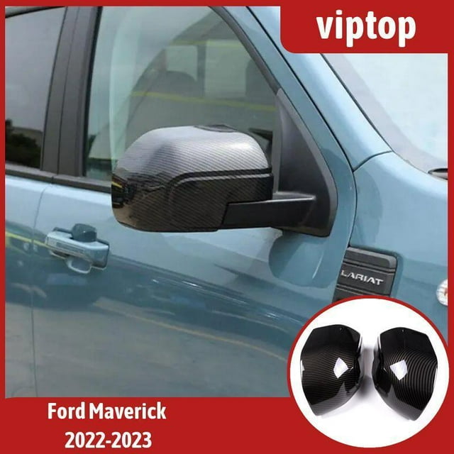 Side Rearview Mirror Caps Cover Kit for Ford Maverick 2022-2023 Carbon Fiber ABS