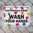thumbnail image 5 of (2 Pack) Dont Spread Germs OSHA Notice Sign 24 Inch X 18 Inch Plastic Sign, Weather Resistant, UV Protected for Workplace, Business, and Construction Site, Made in the USA, 5 of 8
