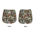 thumbnail image 3 of Balery Alcohol Bottles Pantalones cortos deportivos para mujer con forro y dos bolsillos, elásticos, para entrenamiento, gimnasio, yoga-Large, 3 of 7