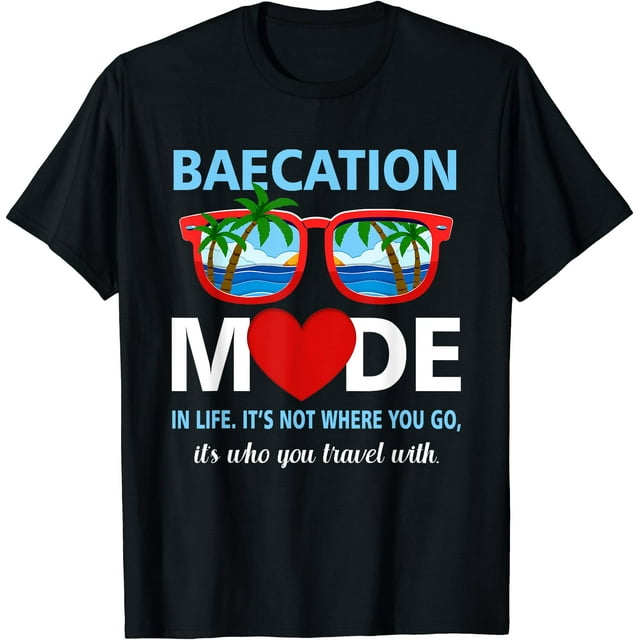 T-Shirt Couples Voyage Assorti Vacances d'Été Mode-Vibes - comme sur l'Image - 3TG