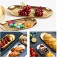 thumbnail image 6 of Stainless Steel Towel Tray Storage Tray Tray Dish Plate Tea Tray Fruit Trays Cosmetics Jewelry Organizer Oval Tray,Shatterproof, 6 of 6