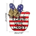 thumbnail image 3 of Kokovifyves Independence Day Decorations American Independence Day Decoration Pendant American Nationaler Day Wooden Listing Hotel Home Door Hanging Board, 3 of 9