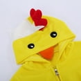 thumbnail image 5 of Baby Boy Easter Outfit Chicken Romper Hooded Bodysuits Easter Autumn Hooded Romper 3-6 Months, 5 of 8