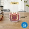 thumbnail image 4 of Mainstays 3-Wick Scented Glass Jar Candle, Warm Apple Pie, 11.5oz., 4 of 11