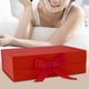 thumbnail image 5 of Caja de regalo Sunnimix con cierre de cinta Rojo Caja de almacenamiento de fácil montaje, 5 of 8