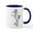 White/Navy Inside, variant on CafePress - Dabbing Unicorn - 11 oz Ceramic Mug - Novelty Coffee Tea Cup