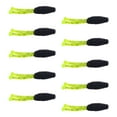 thumbnail image 1 of 10 señuelos de pesca blandos, duraderos, tipo gusano, cebos de natación, cebos blandos artificiales. verde y negro, 1 of 9
