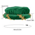 thumbnail image 3 of vlrwzc Green Renaissance Beret Hat Medieval Themed Event Headwear, 3 of 7