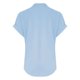 thumbnail image 5 of Camiseta sin mangas de verano para mujer, corte holgado, cuello en V plisado, sin mangas, bajo curvo, fluida, 5 of 5