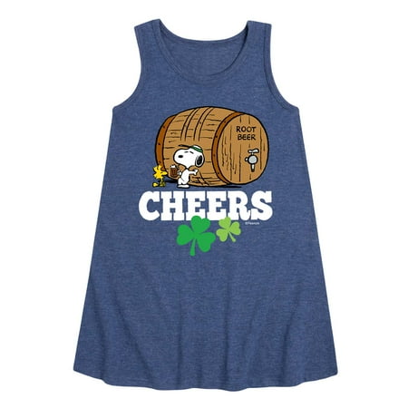 

Peanuts - Cheers Root Beer - Toddler and Youth Girls Aline Dress