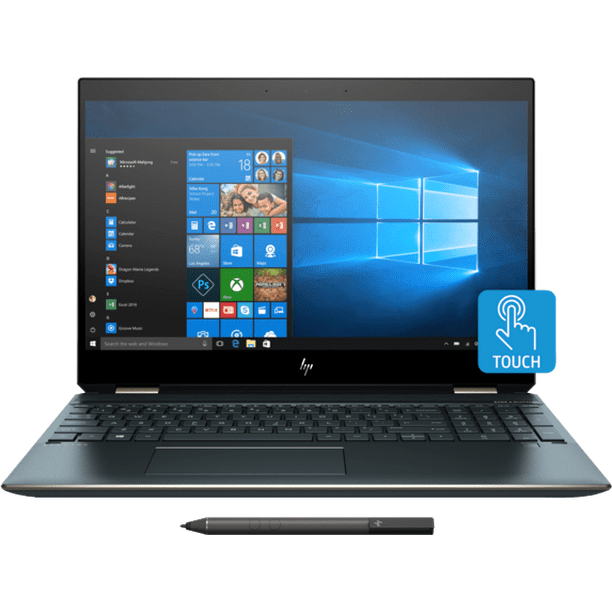 HP Spectre x360 - 13t Home and Business Laptop (Intel i7-8565U 4-Core, 16GB RAM, 512GB SSD, 13.3" Touch 4K UHD (3840x2160), Intel UHD 620, Active Pen, Fingerprint, Wifi, Bluetooth, Win 10 Home)