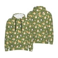 thumbnail image 6 of Bingfone Shiba Inu Dog And Flower Men's Drawstring Hoodie Long Sleeve Pocket Sweatshirts-X-Large, 6 of 6