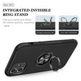 thumbnail image 6 of SZMLOGB Phone Case for iphone 11(6.1") with Ring Holder Shock Resistant Scratch Resistant PC Silicone Heavy Duty Protective Case-black, 6 of 6