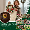 thumbnail image 2 of Lovely Mini Christmas Wreath, Artificial Xmas Wreaths for Christmas Tree Ornament, Ideal for Front Door, Mantel & Window Birthday Christmas Decorations, 2 of 10