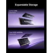 MINISFORUM X1-255 Mini PC AMD Ryzen 7 255 32GB RAM 1TB SSD Desktop Computer, HDMI2.1|DP2.0|2xUSB4 Output, 1x Oculink Port, 2.5G RJ45 Port/WiFi7/BT5.4